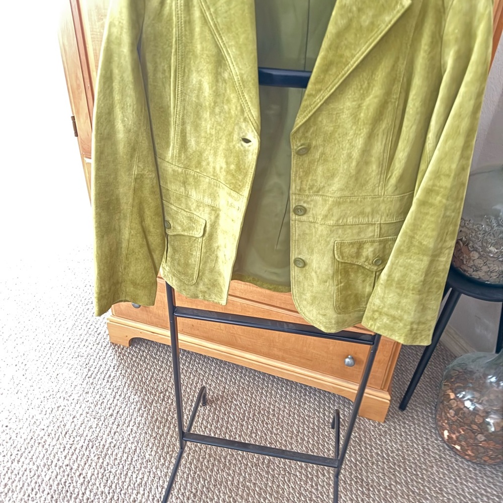 Vintage Olive Green Suede Liz Claiborne Blazer